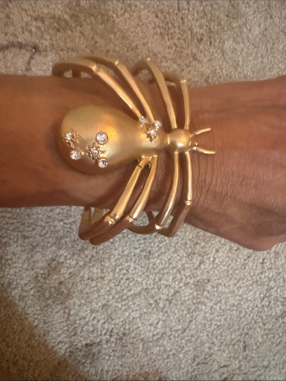 Gold Spider Cuff Bracelet - Women Jewelry